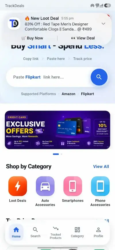 Loot deal push notification